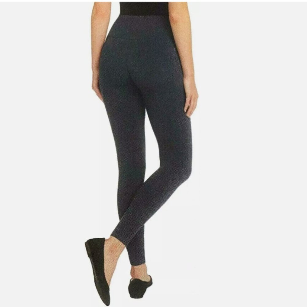 Max & Mia Women's High Waisted French Terry Legging, Color Charcoal